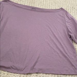 soffee large purple crop top